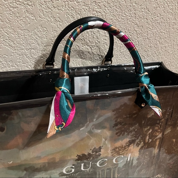 Gucci Shopping Bag Tote with PVC Cover - Picture 4 of 7